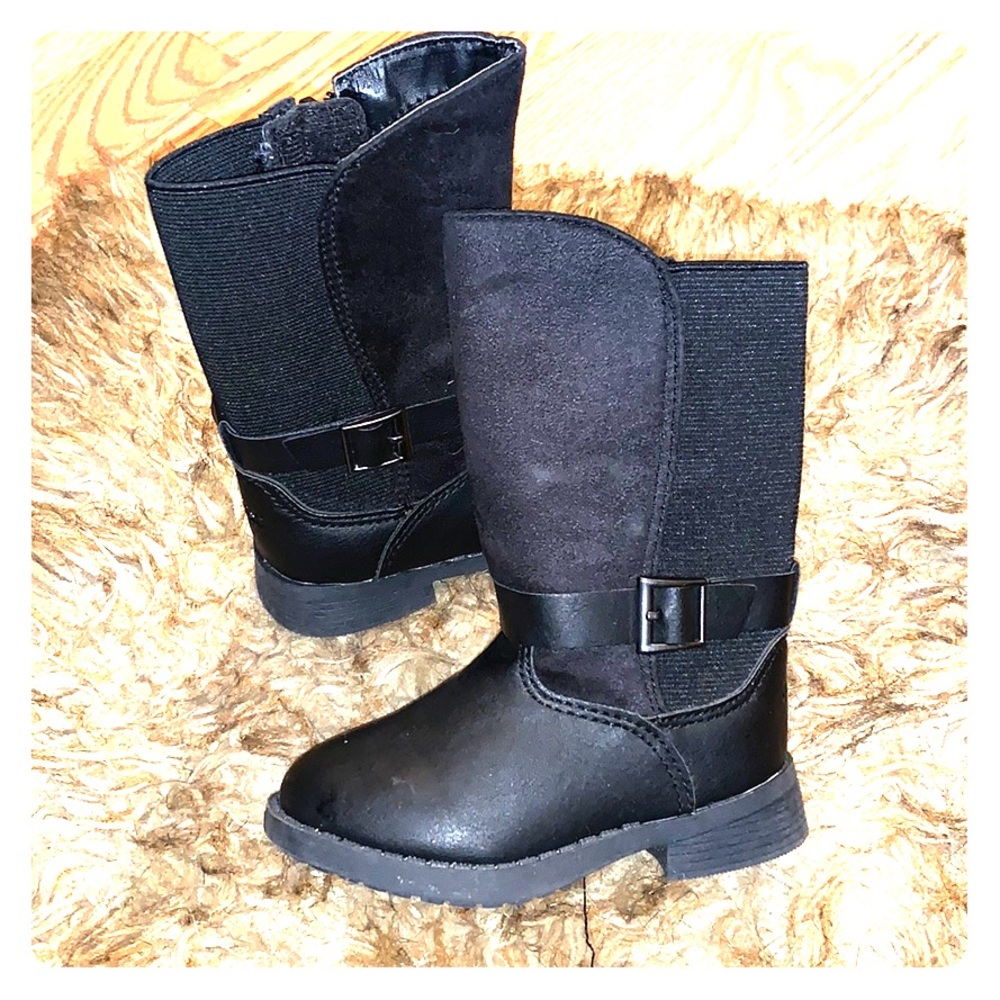 Toddler black boots